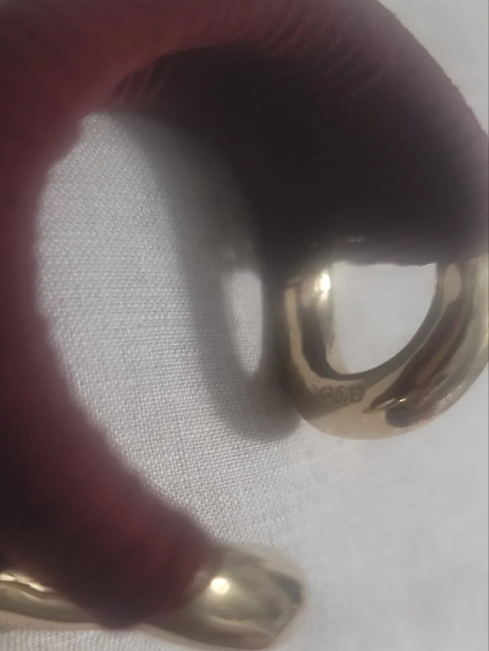Textured Burgundy Cuff Bracelet with Gold Accents